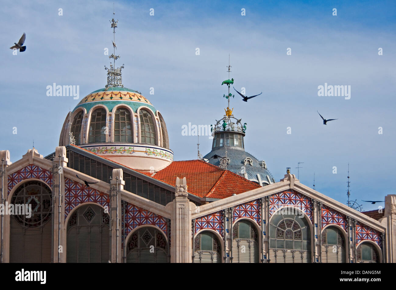 Marché Central de valence et façade dômes Banque D'Images