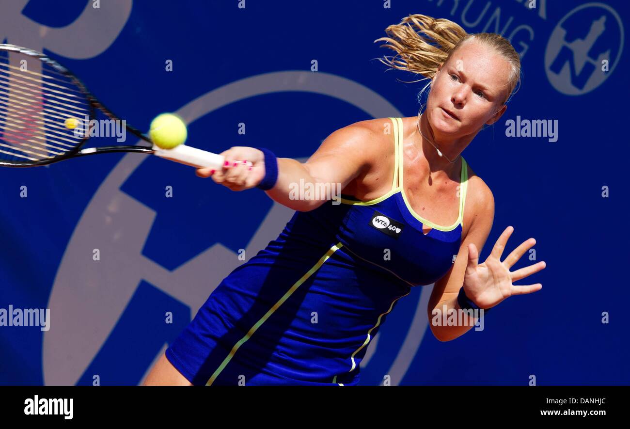 Garstein, Autriche. 16 juillet, 2013. Womens tennis WTA Tour Gastein. Photo montre Kiki Bertens NED à la ronde 1 du tournoi. Banque D'Images