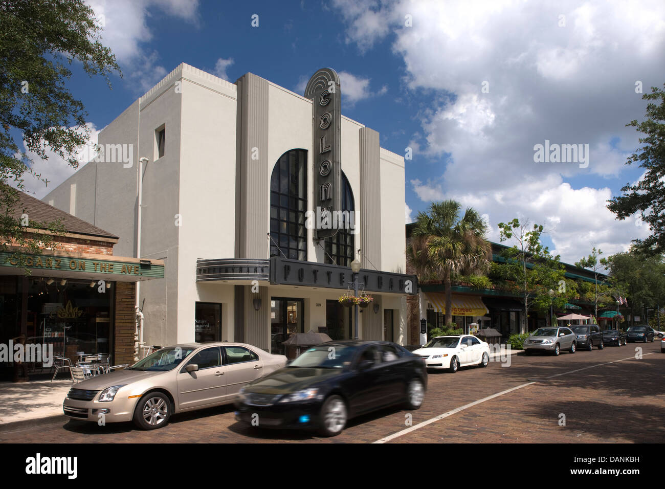 COLONY THEATER CONSTRUCTION DE SOUTH PARK AVENUE WINTER PARK ORLANDO FLORIDA USA Banque D'Images