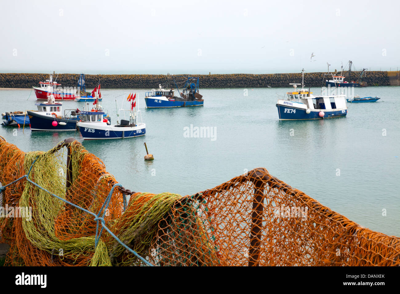 Le port de mer de Folkestone dans le Kent - UK Banque D'Images