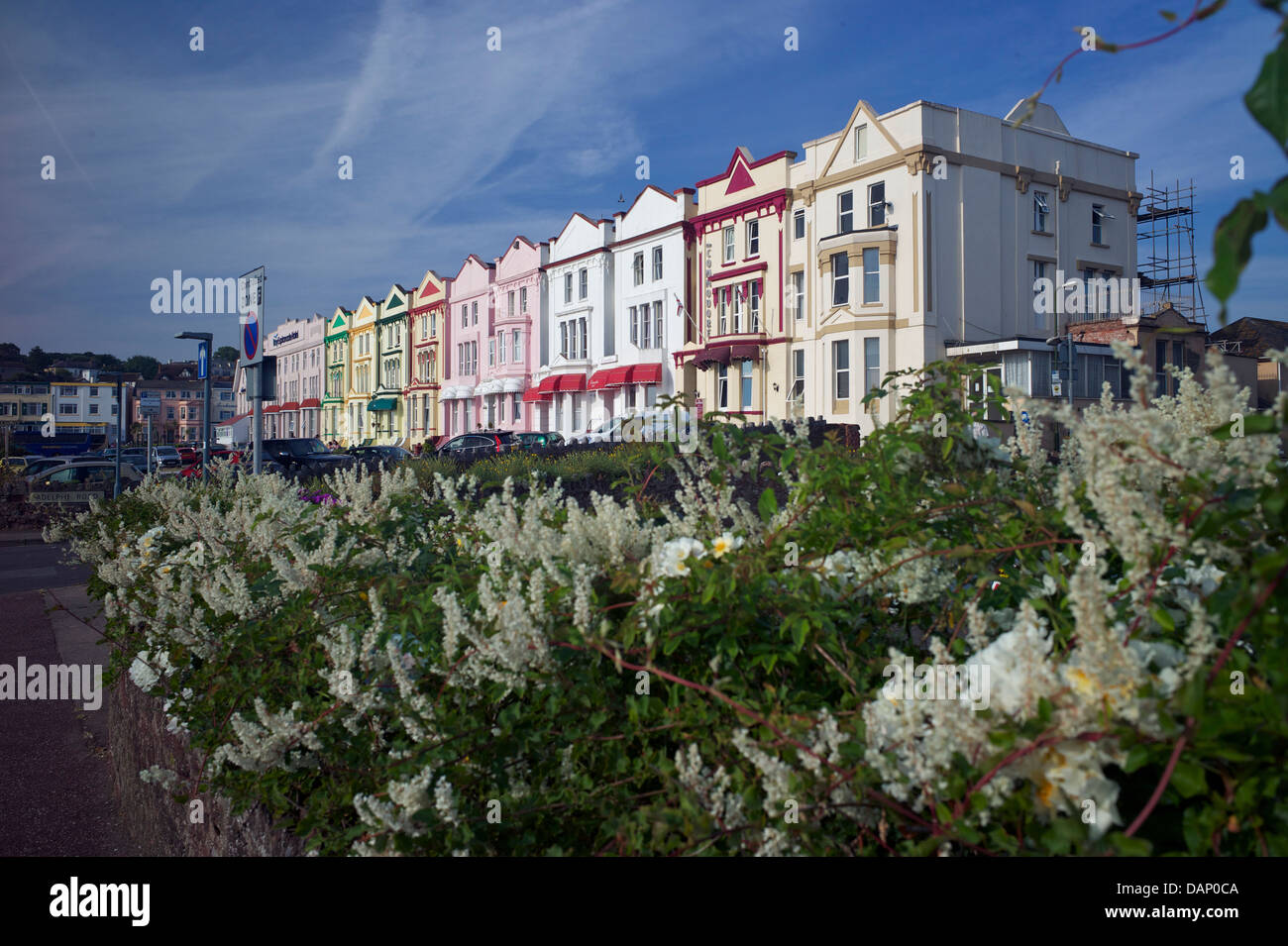 Hôtels bord de mer à Paignton, Devon, UK Banque D'Images