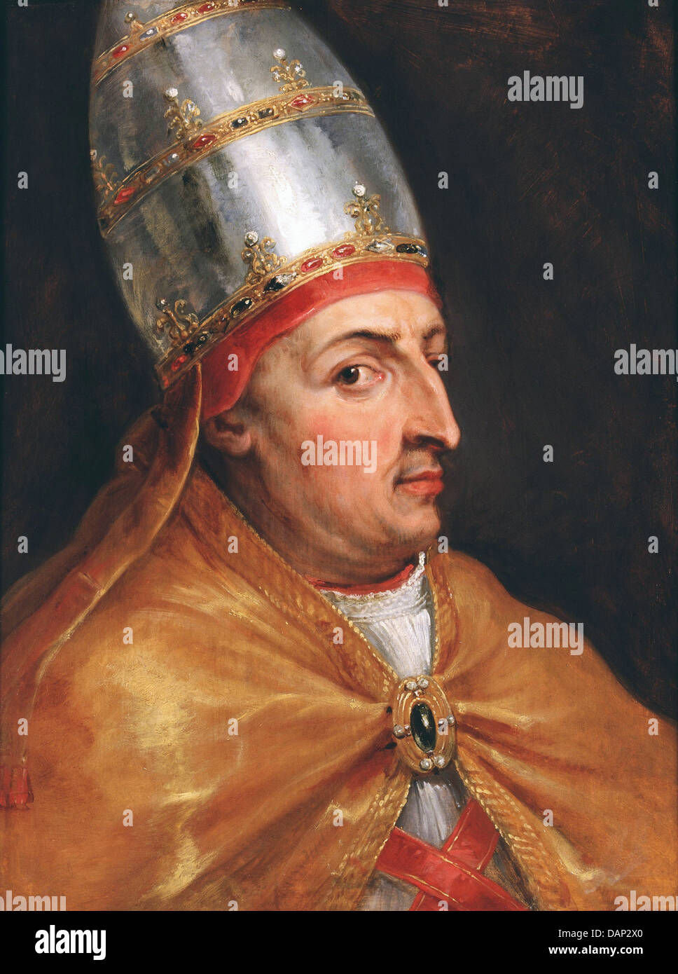 Le pape Nicolas V (1397-1455) peint par Peter Paul Rubens sur 1615 Banque D'Images