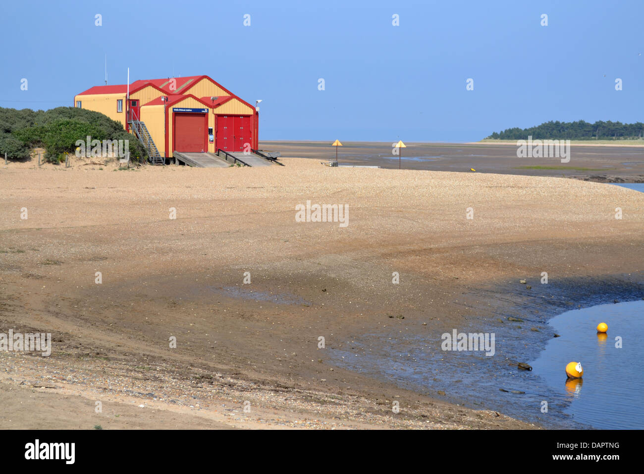 Plage, Wells-next-the-Sea, Norfolk, Angleterre. Banque D'Images