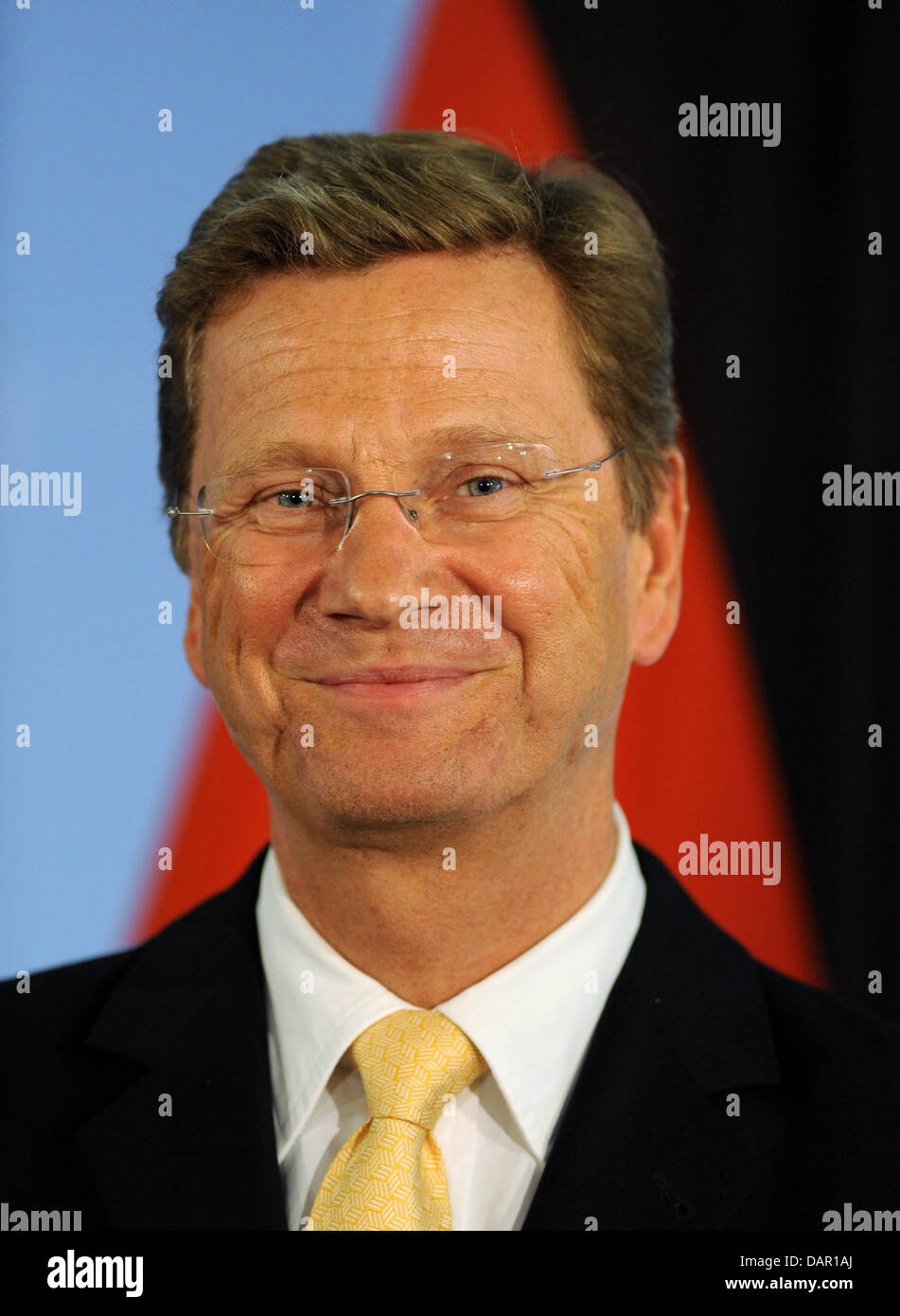 Le ministre des Affaires étrangères allemand Guido Westerwelle est vue du ministère des Affaires étrangères à Berlin, Allemagne, 06 septembre 2011. Photo : Soeren Stache Banque D'Images