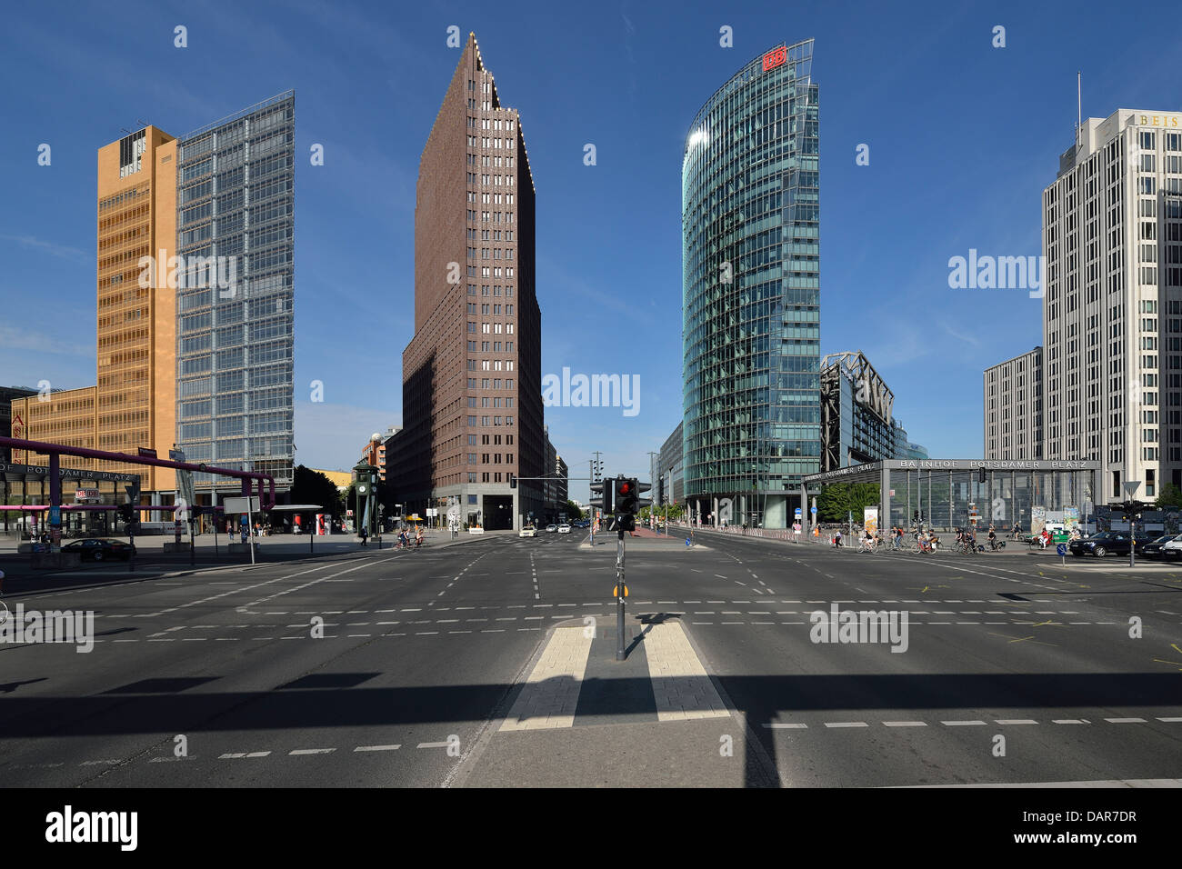 Berlin. L'Allemagne. La Potsdamer Platz. Banque D'Images