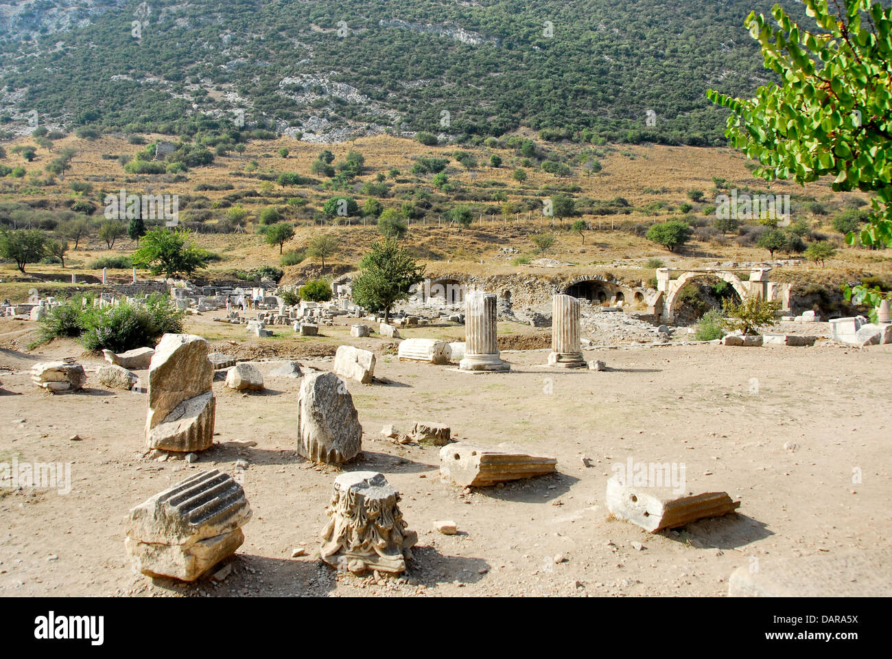 Le site archéologique d'Éphèse, Province d'Izmir, Turquie Banque D'Images