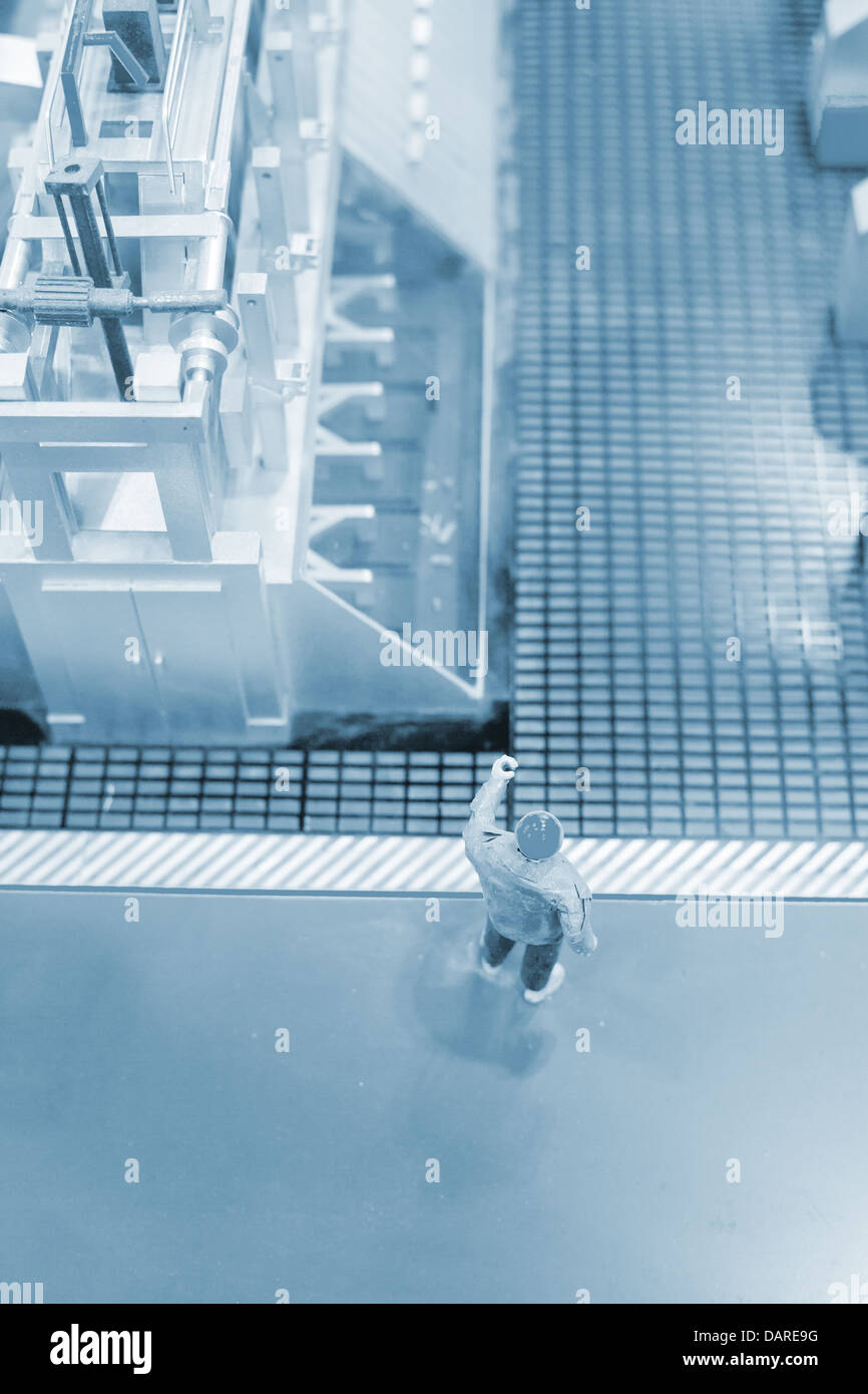 Les centrales thermiques à l'intérieur de la ligne de production de matériel électrique Banque D'Images