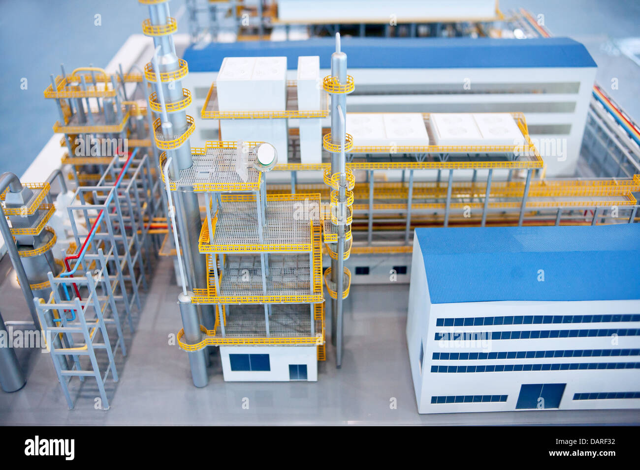 Usine de transformation de l'énergie vue d'usine Banque D'Images