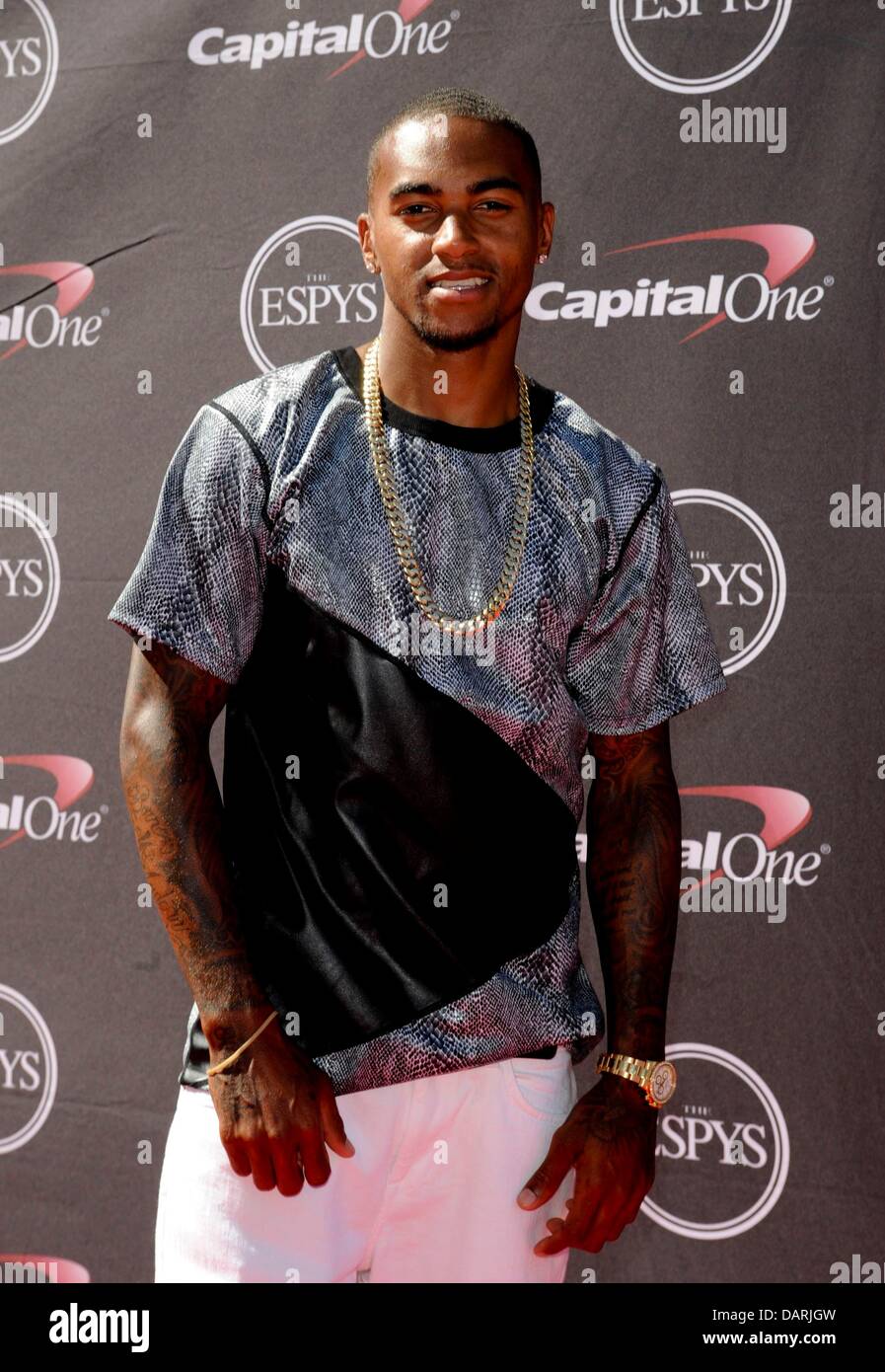 DeSean Jackson à arrivés pour la 2013 ESPYS par ESPN - Arrivées, Nokia Theatre à Los Angeles. Vivre, Los Angeles, CA, 17 juillet 2013. Credit : Elizabeth Goodenough/Everett Collection/Alamy Live News Banque D'Images