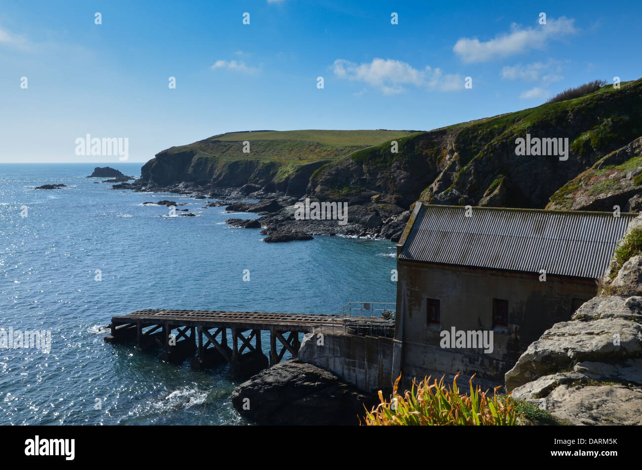 Station de sauvetage de l'ancien Lézard, Cornwall Banque D'Images