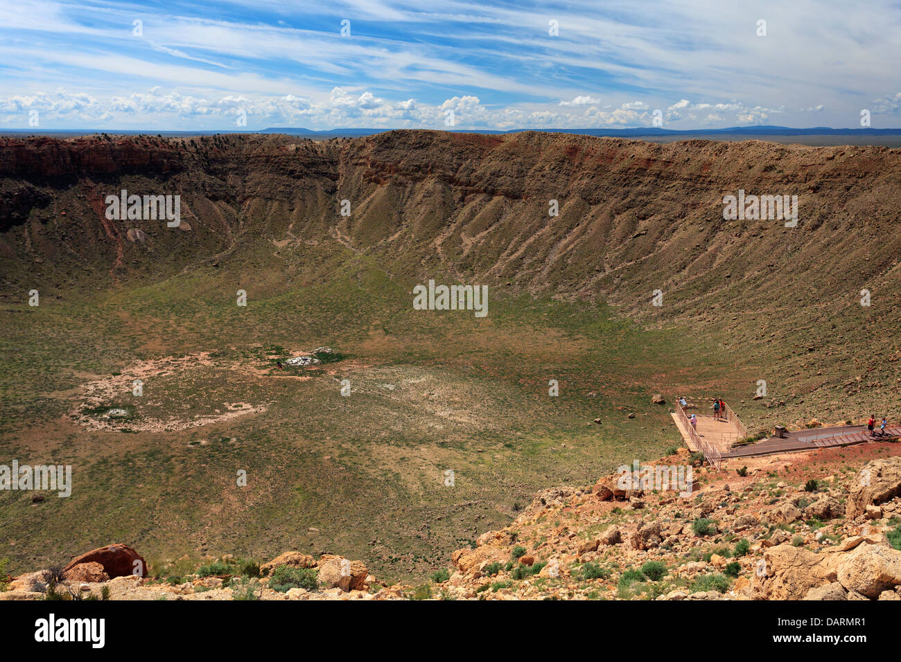 USA, Arizona, Holbrook, Meteor Crater Banque D'Images
