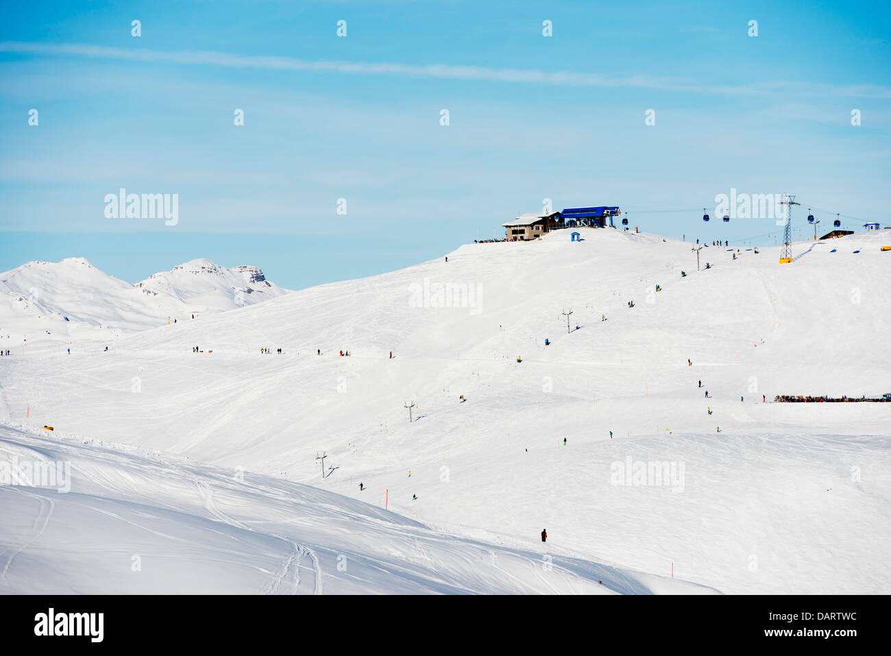 L'Europe, Suisse, Grisons, Arosa ski resort Banque D'Images
