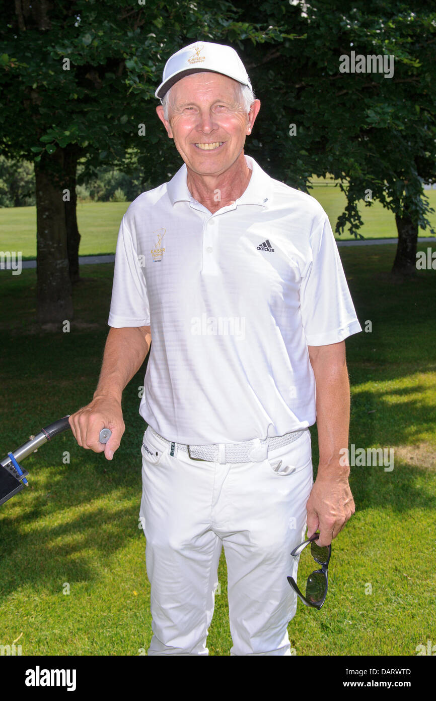 Hans-Dieter Cleven sur 18.07.2013 sur le terrain de golf dans Kitzbuehel-Schwarzsee-Reith (Autriche) au cours de la 'Kaiser' Trophée pendant le 'Camp Beckenbauer'. Photo : photo alliance / Robert Schlesinger Banque D'Images