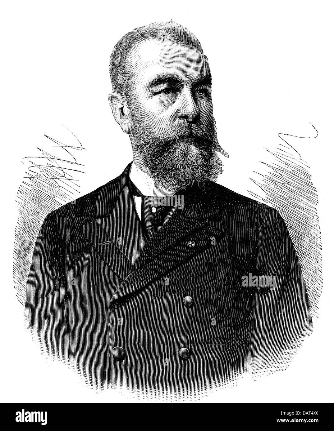 Simi, Djoka, * vers 1854, politicien serbe (homme d'État), Premier ministre, portrait, gravure sur bois, vers 1900, Banque D'Images