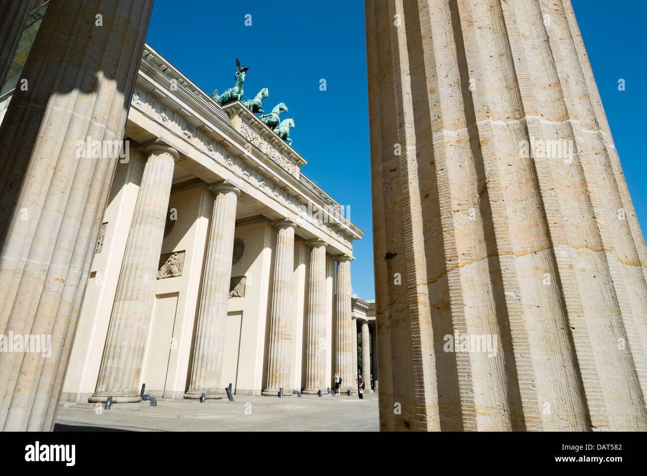 Porte de Brandebourg à Berlin Allemagne Banque D'Images