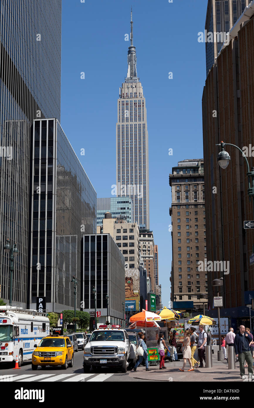 Empire State Building de New York City Banque D'Images