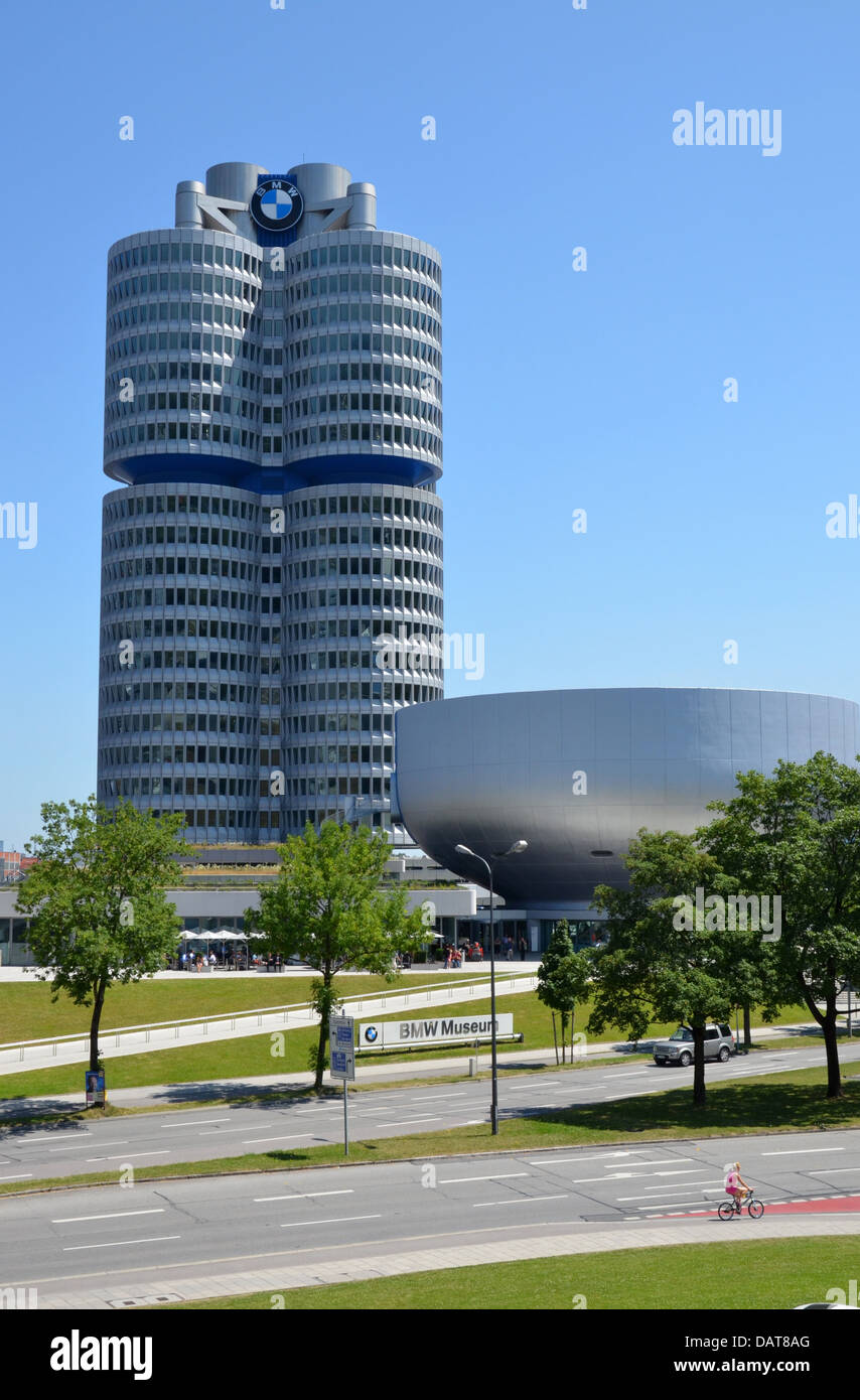 BMW Welt BMW World design architectural futuriste fantastique ! Munich, Bavière, Allemagne Banque D'Images