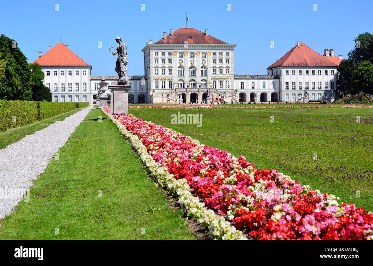 Le Palais Nymphenburg l'une des principales attractions touristiques de Munich. La Bavière, Allemagne Banque D'Images