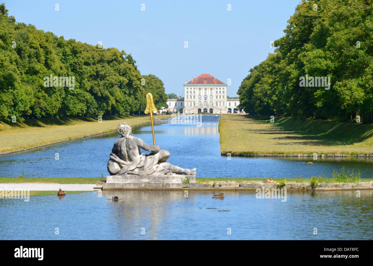 Le Palais Nymphenburg l'une des principales attractions touristiques de Munich. La Bavière, Allemagne Banque D'Images
