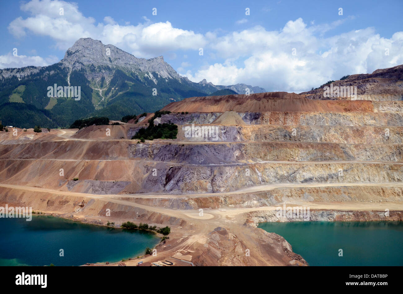 Erzberg, l 'Ore Mountain, Styrie Autriche Banque D'Images