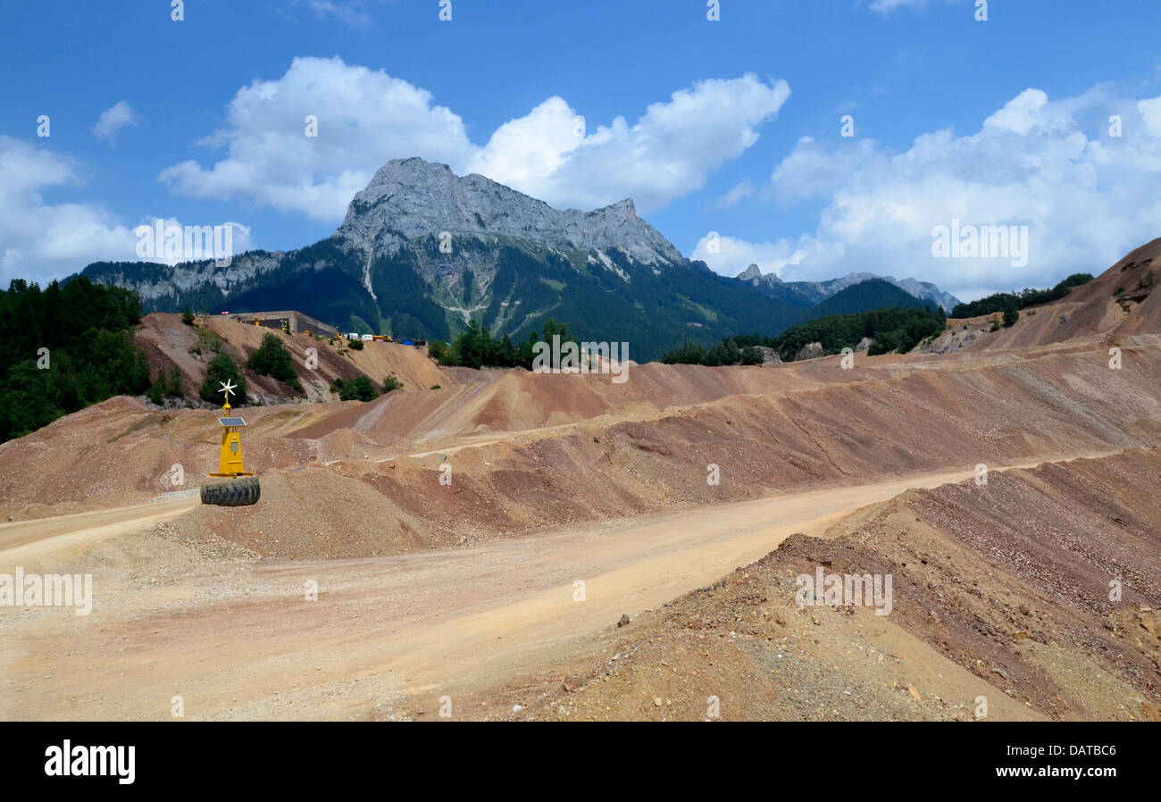 Erzberg, l 'Ore Mountain, Styrie Autriche Banque D'Images