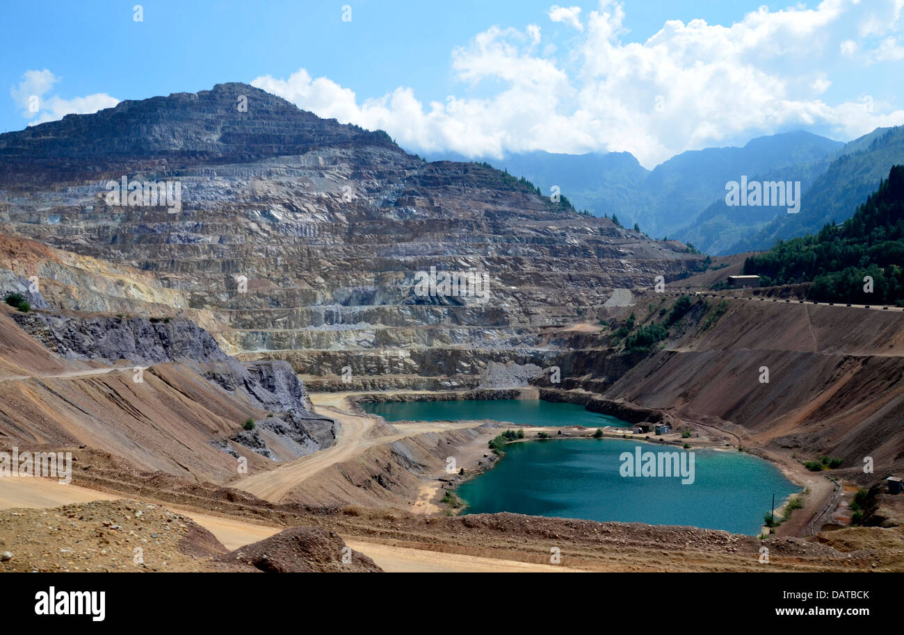 Erzberg, l 'Ore Mountain, Styrie Autriche Banque D'Images