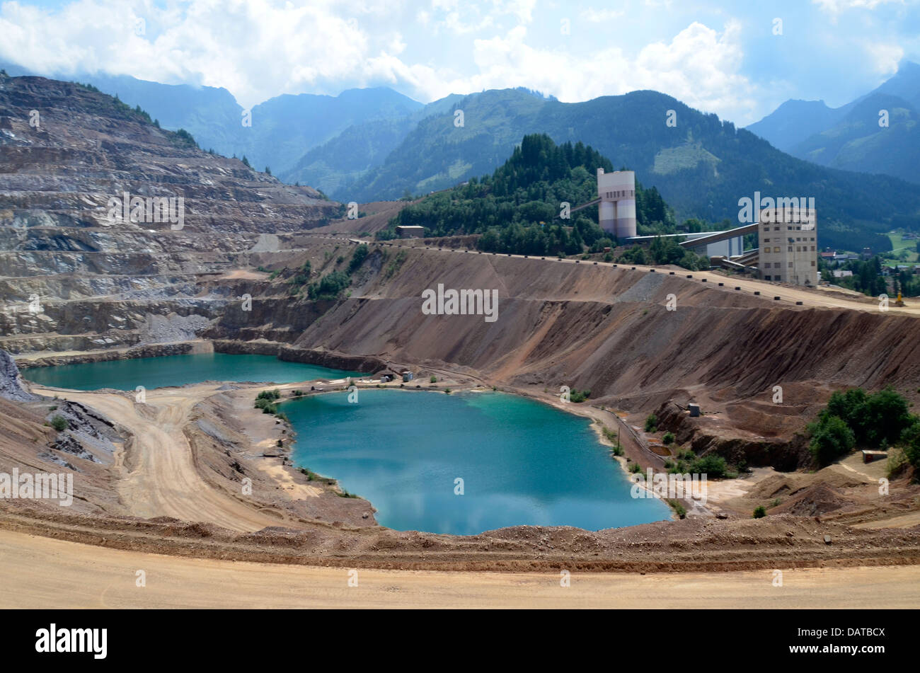 Erzberg, l 'Ore Mountain, Styrie Autriche Banque D'Images