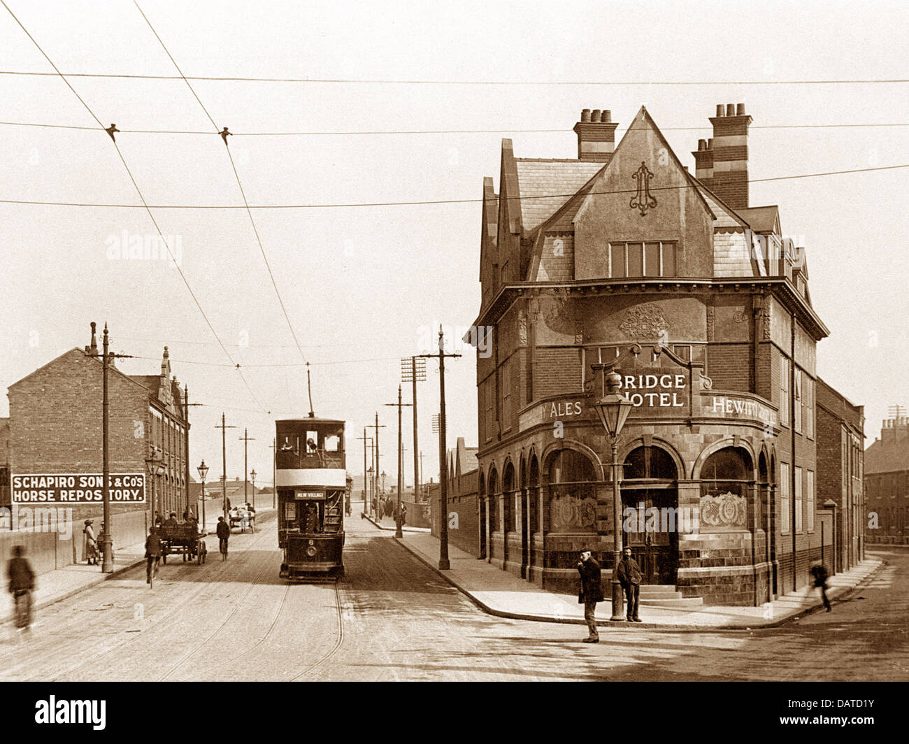 Doncaster nouveau pont au début des années 1900, de l'hôtel Banque D'Images