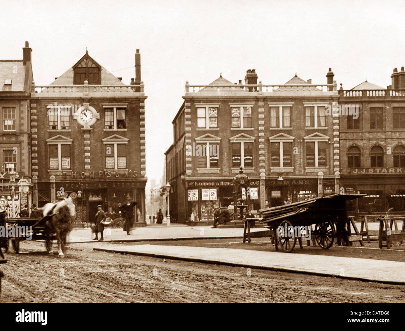 Blyth Waterloo Road début des années 1900 Photo Stock Alamy
