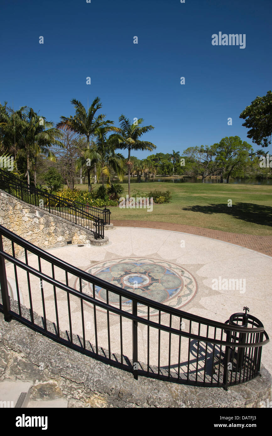 Centre d'escalier Fairchild Tropical Botanic Garden CORAL GABLES FLORIDA USA Banque D'Images