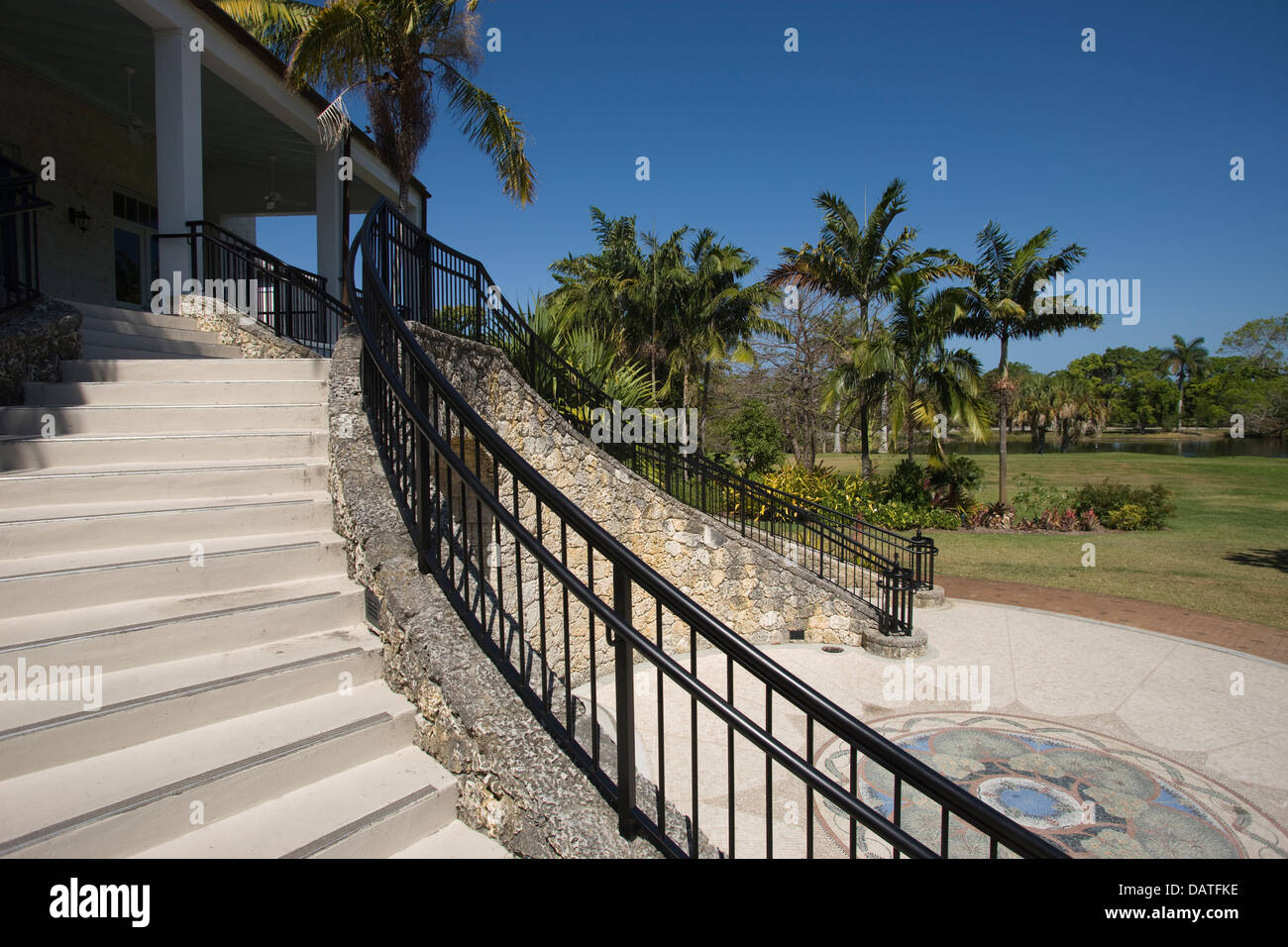 Centre d'escalier Fairchild Tropical Botanic Garden CORAL GABLES FLORIDA USA Banque D'Images