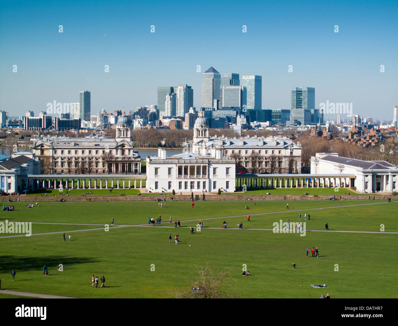 National Maritime Museum Greenwich London et la ville de Londres Banque D'Images