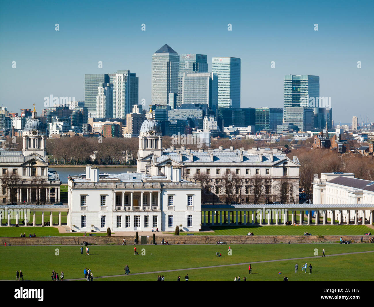 National Maritime Museum Greenwich London et la ville de Londres Banque D'Images
