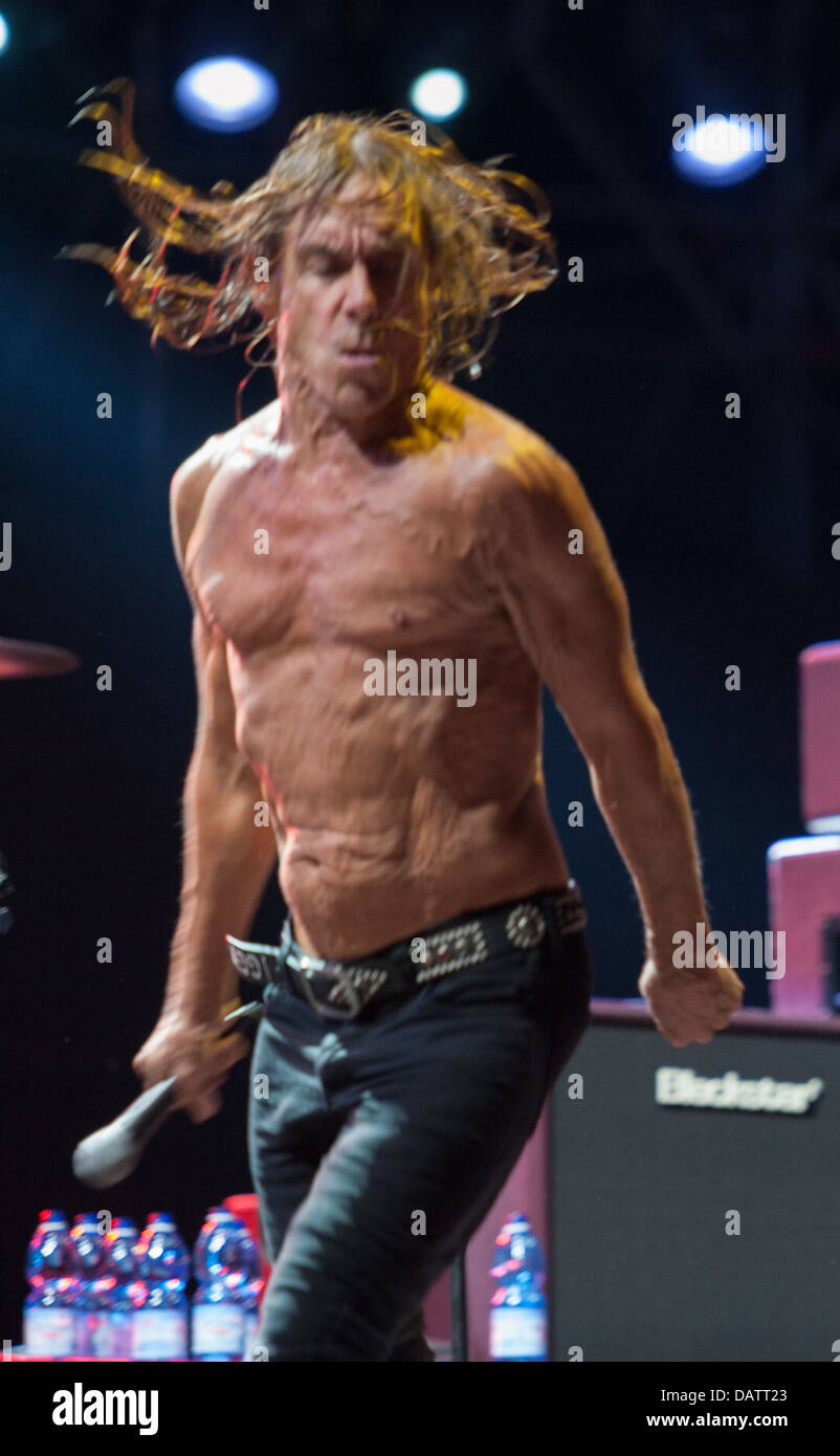 Iggy Pop & the Stooges en concert au stade San Paolo, Rome, Italie. 04-07-2013 Banque D'Images