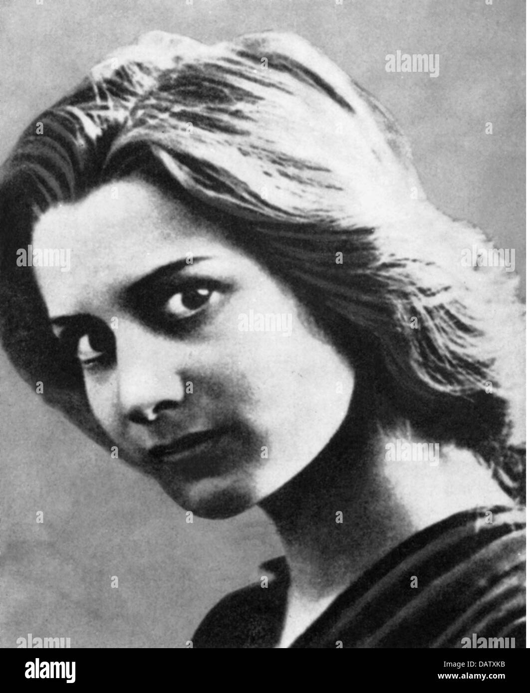 Orloff, Ida, 16.2.1889 - 9.4.1945, actrice allemande, portrait, à l'âge de 17 ans, vers 1906, Banque D'Images