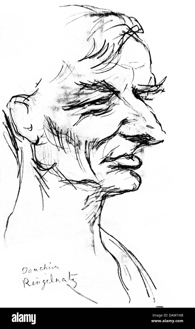 Ringelnatz, Joachim, 7.8.1883 - 16.11.1934, auteur/écrivain allemand, artiste cabaret, portrait, lithographie d'Emil Orlik, début du XXe siècle, Banque D'Images