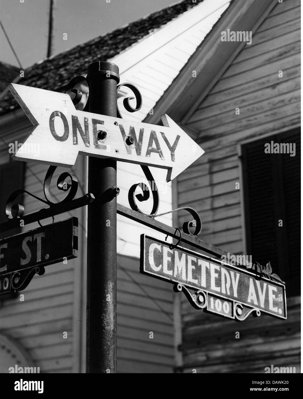 Transport / transport, rue, contrôle de la circulation, signalisation routière, aller simple et nom de rue, Cambridge, Maryland, années 1960, droits supplémentaires-Clearences-non disponible Banque D'Images