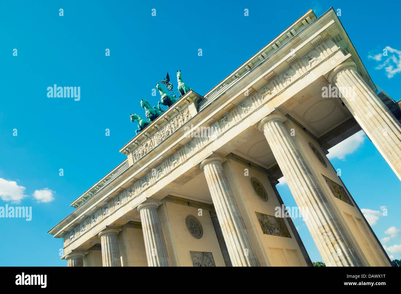Porte de Brandebourg à Berlin Allemagne Banque D'Images