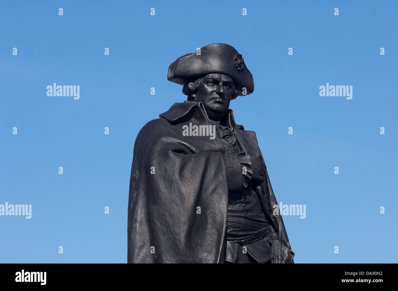 Statue du baron Von Steuben drillmaster prussien à Valley Forge, Pennsylvanie. Photographie numérique Banque D'Images