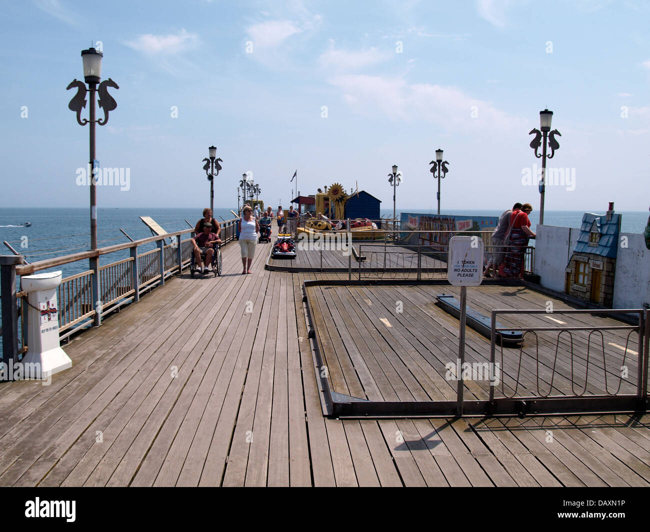 Jetée de Teignmouth, Devon, UK 2013 Banque D'Images