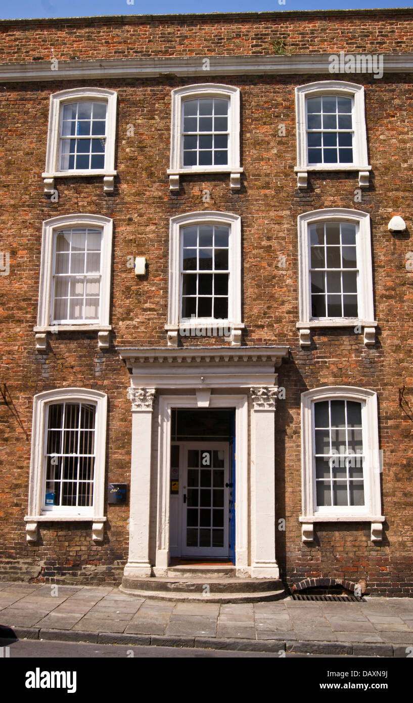 Maison de ville géorgienne, Castle Street, par Benjamin Holloway pour le 1er duc de Chandos, Bridgwater, Somerset, Angleterre Banque D'Images