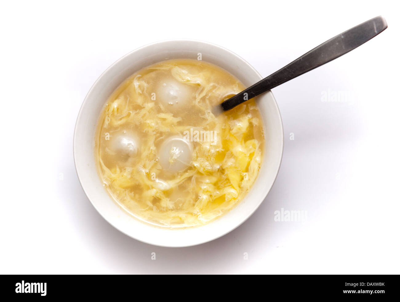 Boules de riz gluant sirop dessert des oeufs Banque D'Images
