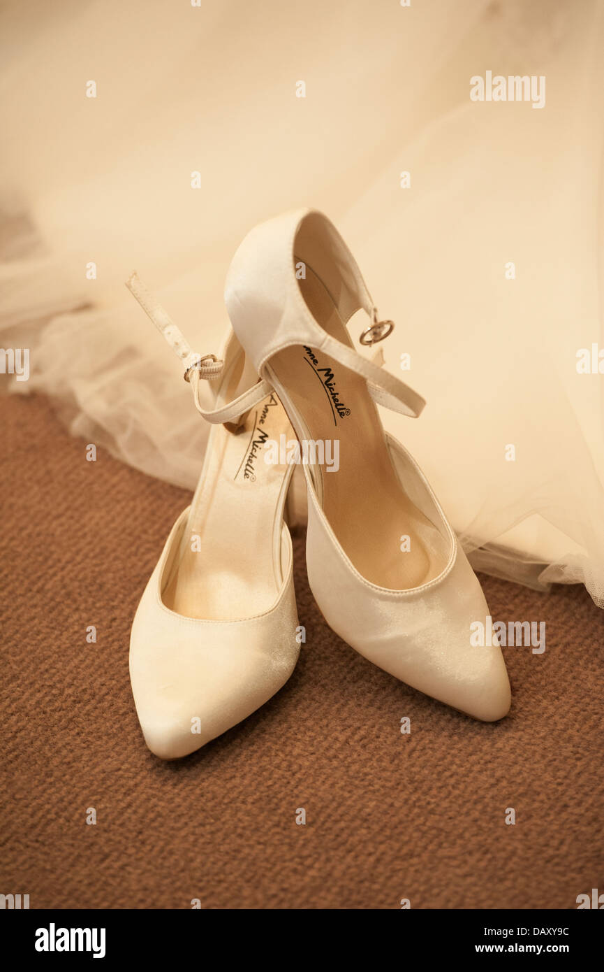 Chaussures de mariage Banque D'Images