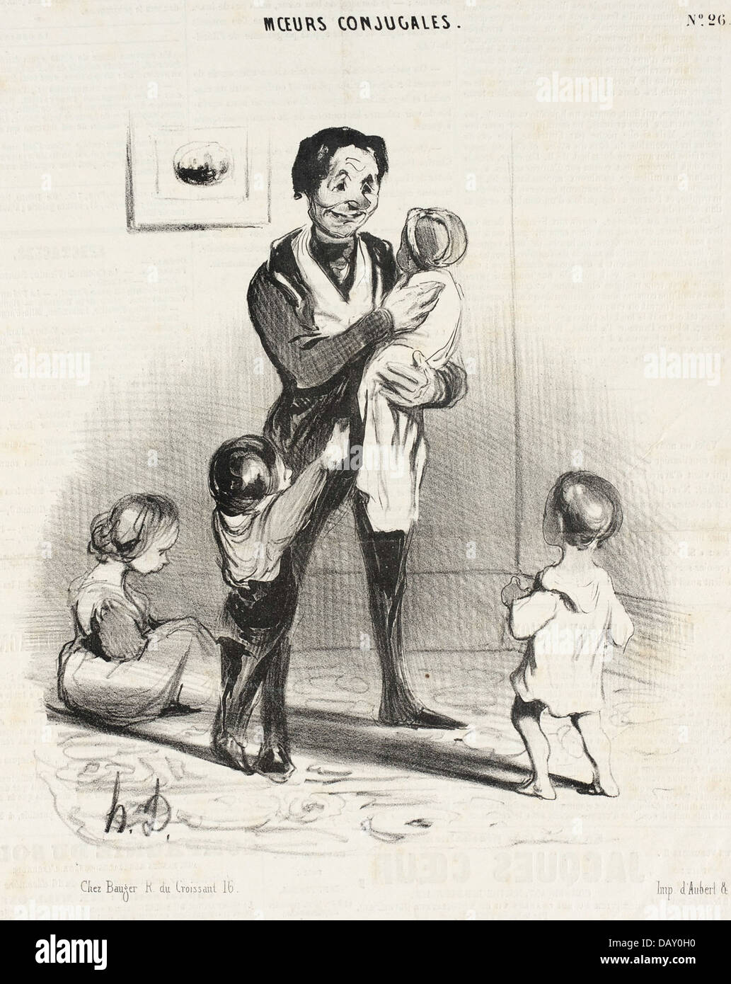 Eh, eh ! Petit gredin vous eferez... M.91.82.118 Banque D'Images