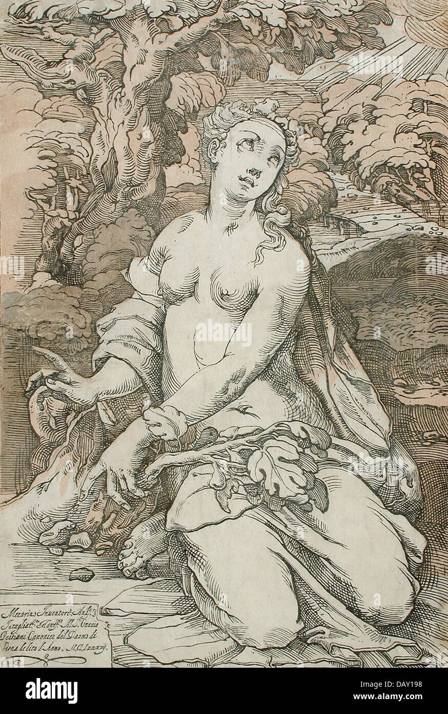 Eve, Andrea Andreani (Italie, Mantoue, vers 1558-1629) M.88.91.529 Banque D'Images