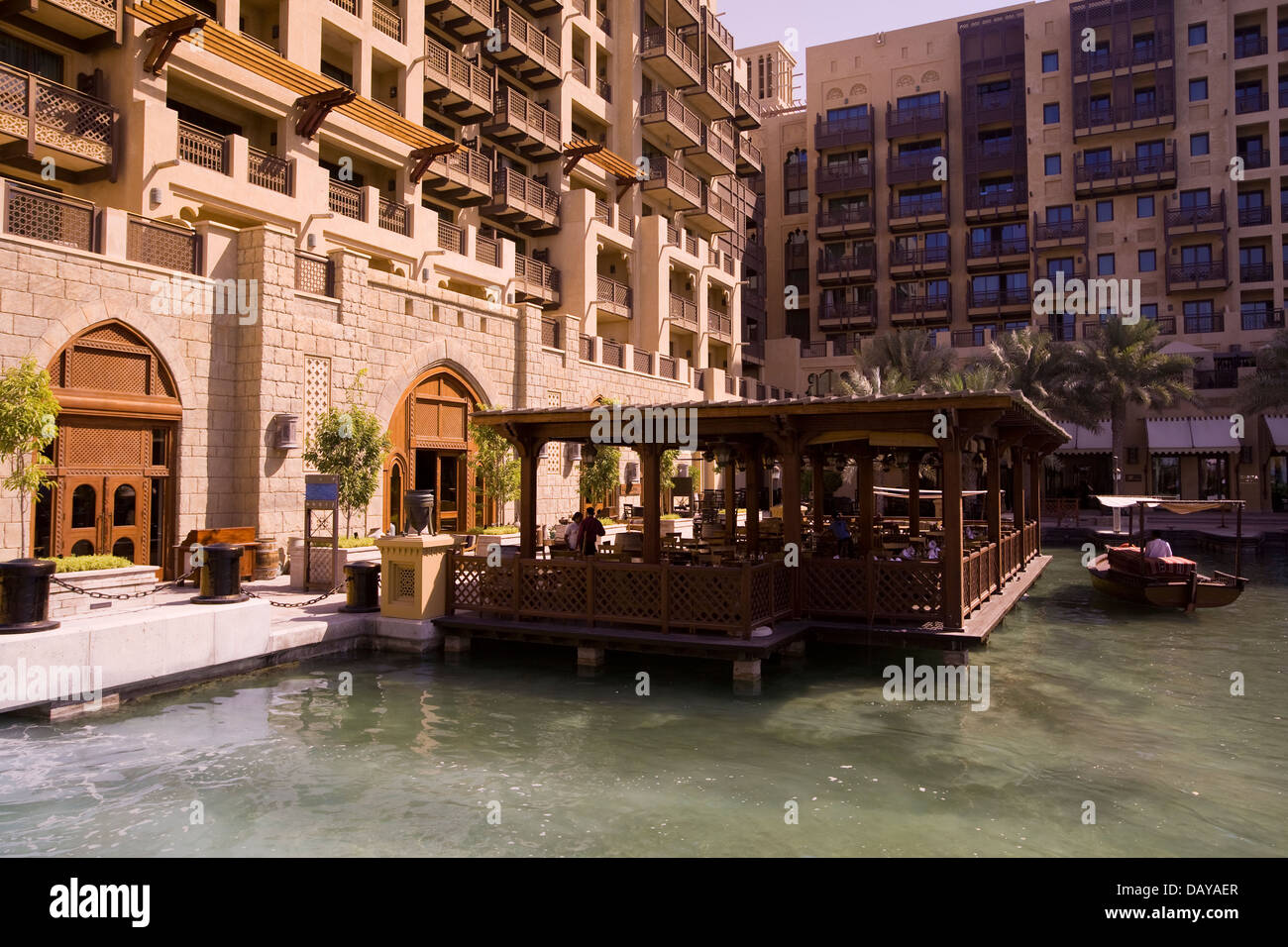 Mina a'Salam, l'hôtel Jumeirah de Dubaï, Émirats Arabes Unis Banque D'Images