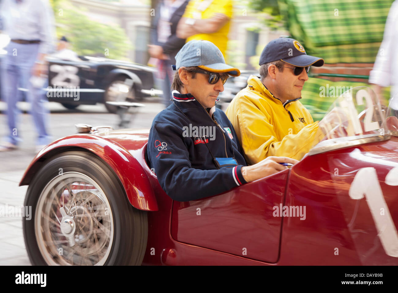 1966 Ferrari 275 GTS au début de la race 'Memorial Bordino' à Casale Monferrato, Italie Banque D'Images