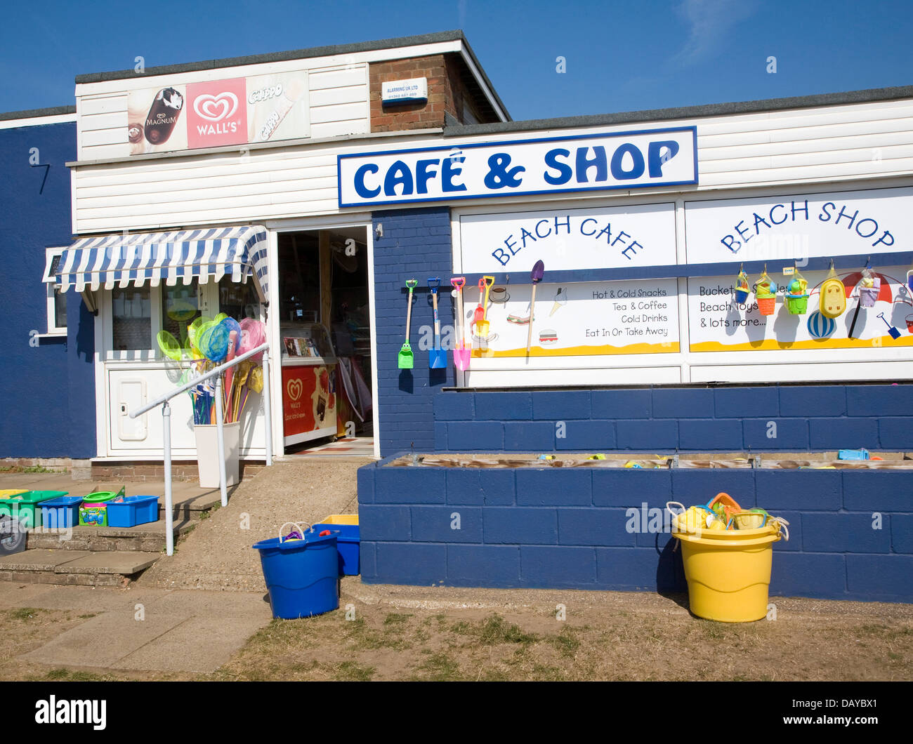 Station café shop Angleterre Norfolk Hunstanton Banque D'Images