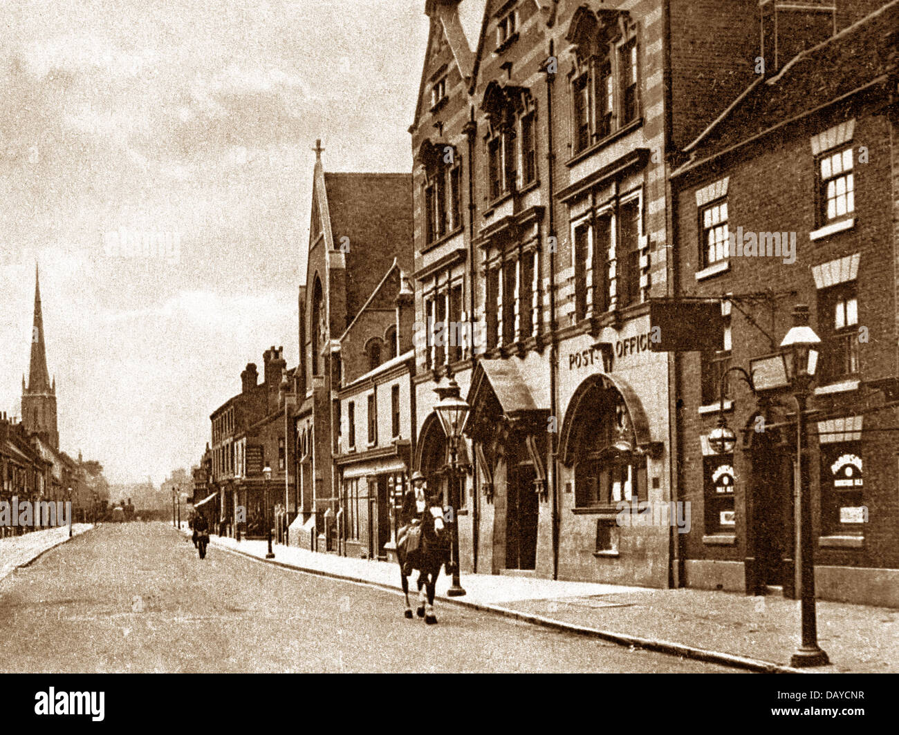 Burton-on-Trent nouveau au début des années 1900, rue Banque D'Images