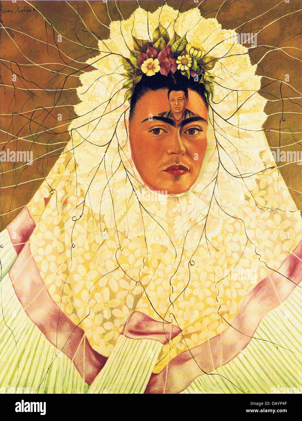 Frida Kahlo autoportrait comme un Tehuana 1943 Banque D'Images